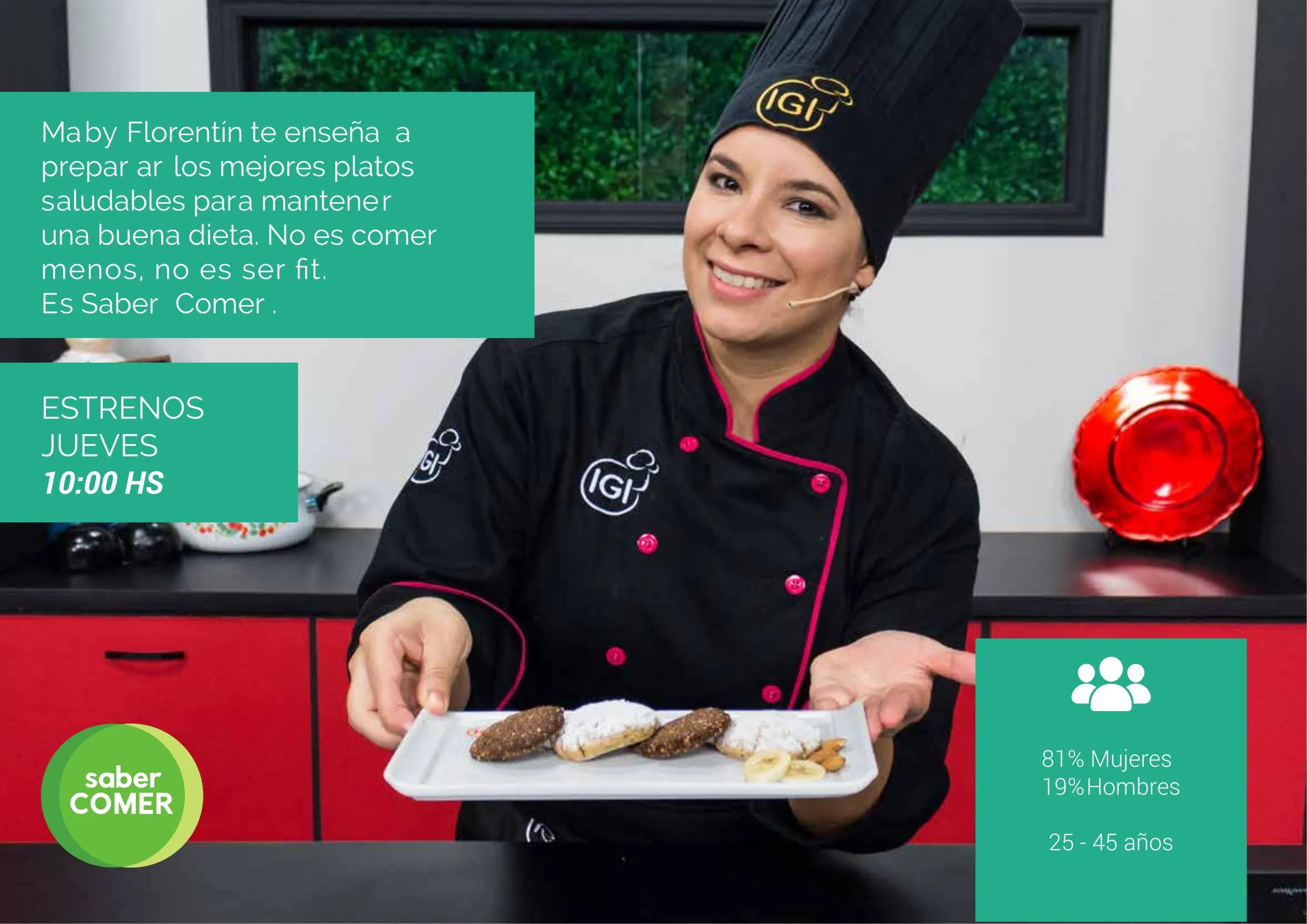 Saber Comer, con Maby Florentín