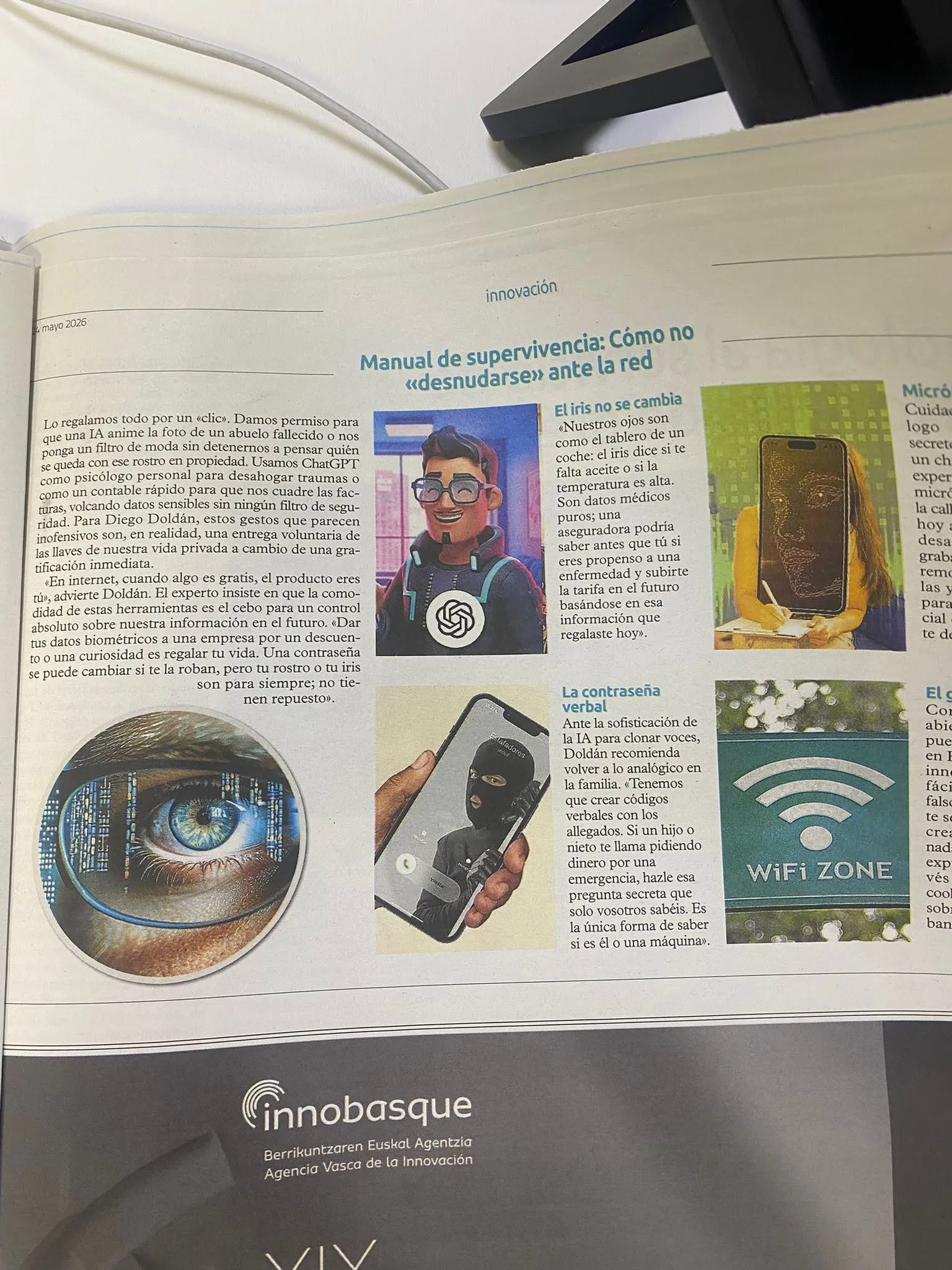 Recuadro «Manual de supervivencia» · Página 19 · Suplemento Innovación